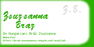 zsuzsanna braz business card